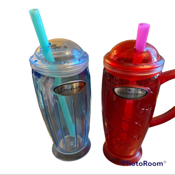 Starbucks 2003 Summer Rocket Tumbler, Trio (3) of Tumblers, Barista Collection - Picture 3 of 11